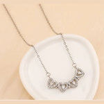 Collar trébol 4 corazones