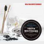 Blanqueador carbón activo + Cepillo de bambú